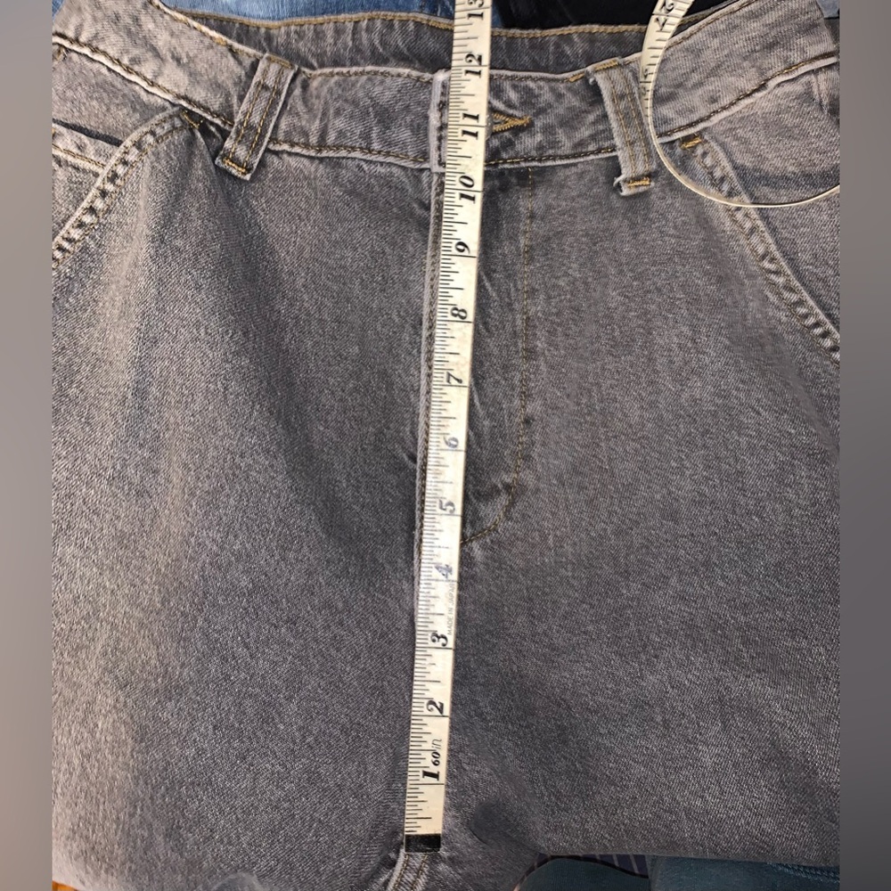 COLLUSION XL balloon X006 barrel jeans washed grey 24 x 26 super baggy wide - Picture 10 of 13